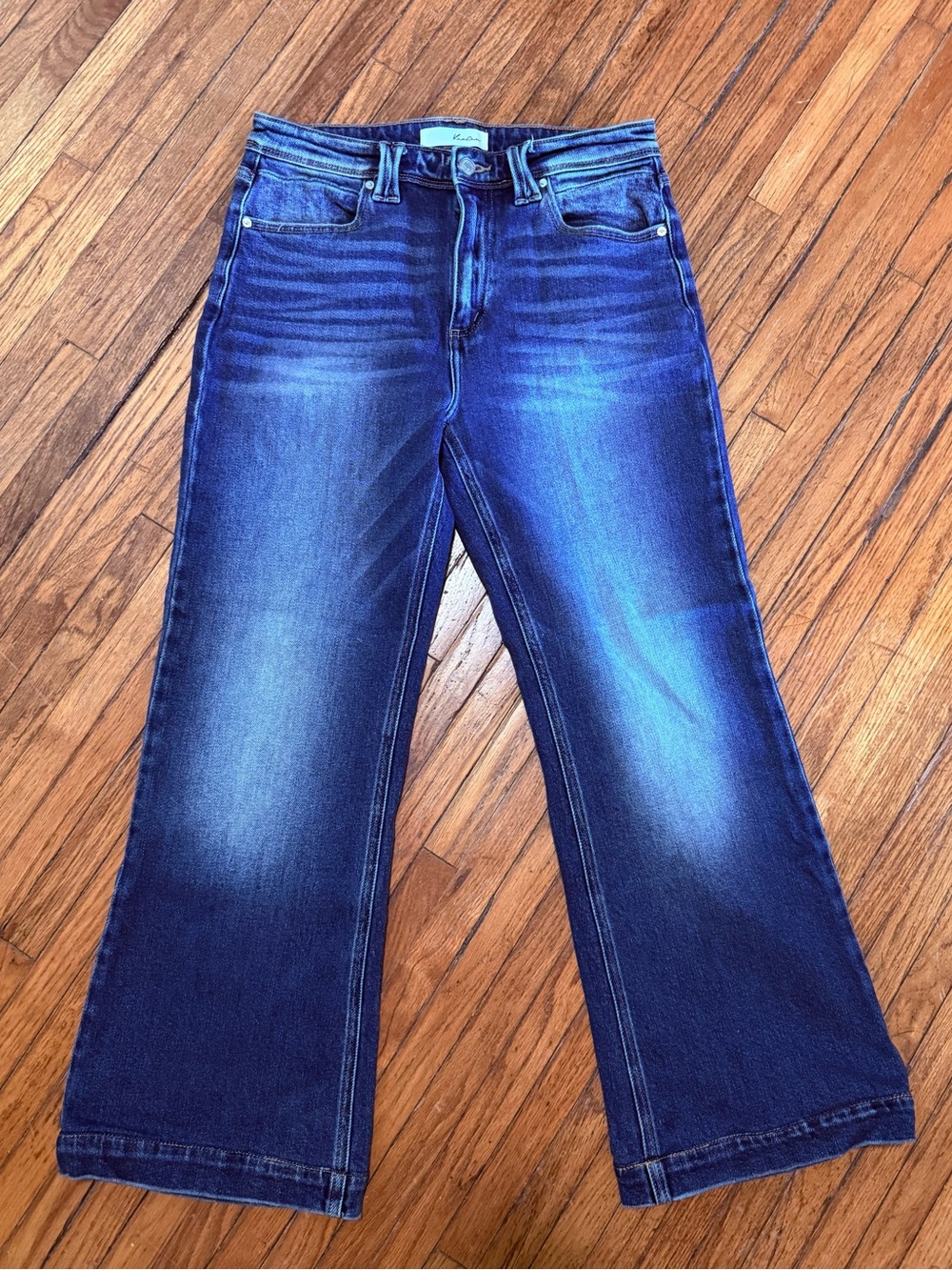 KanCan Indigo Blue Wide-Leg Flare Jeans Size 9/28 Inseam